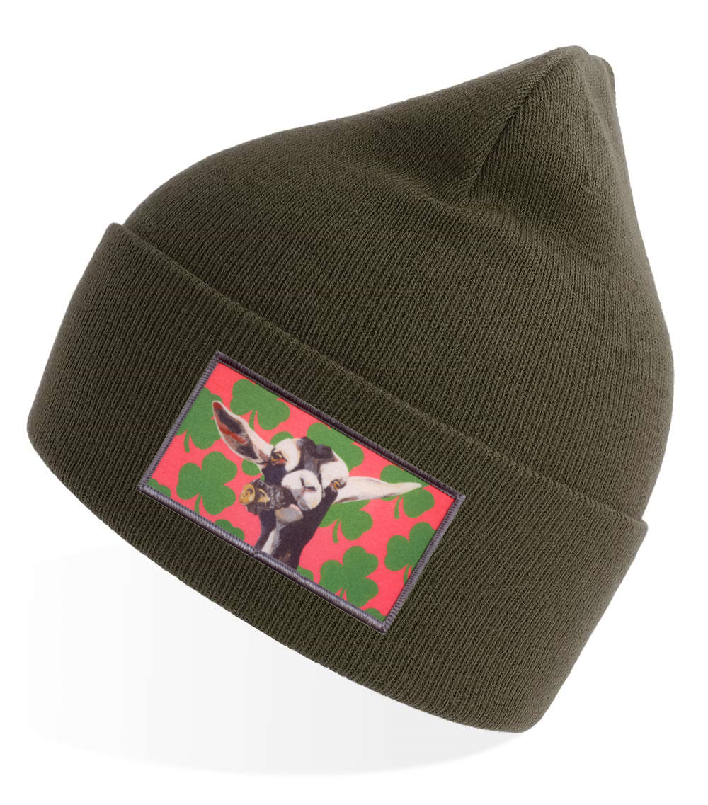 Olive Sustainable Knit Hats Flyn Costello Can Crusher  