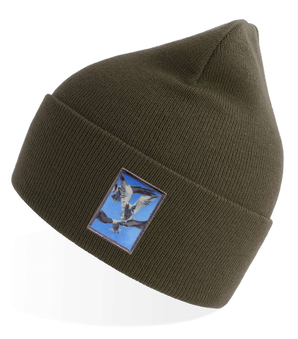 Olive Sustainable Knit Hats Flyn Costello Flock Of Seagulls  