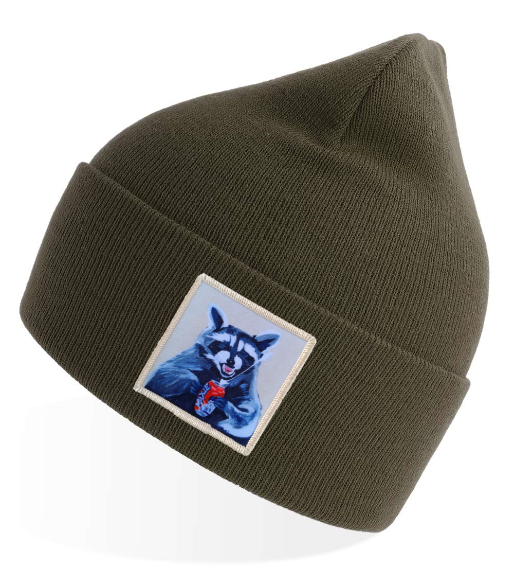 Olive Sustainable Knit Hats Flyn Costello Camp Crasher  