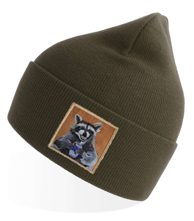 Olive Sustainable Rib Knit Hats Flyn Costello Beer Bandit  
