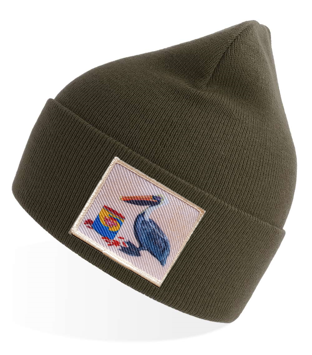 Olive Sustainable Knit Hats Flyn Costello Gone Fishin'  