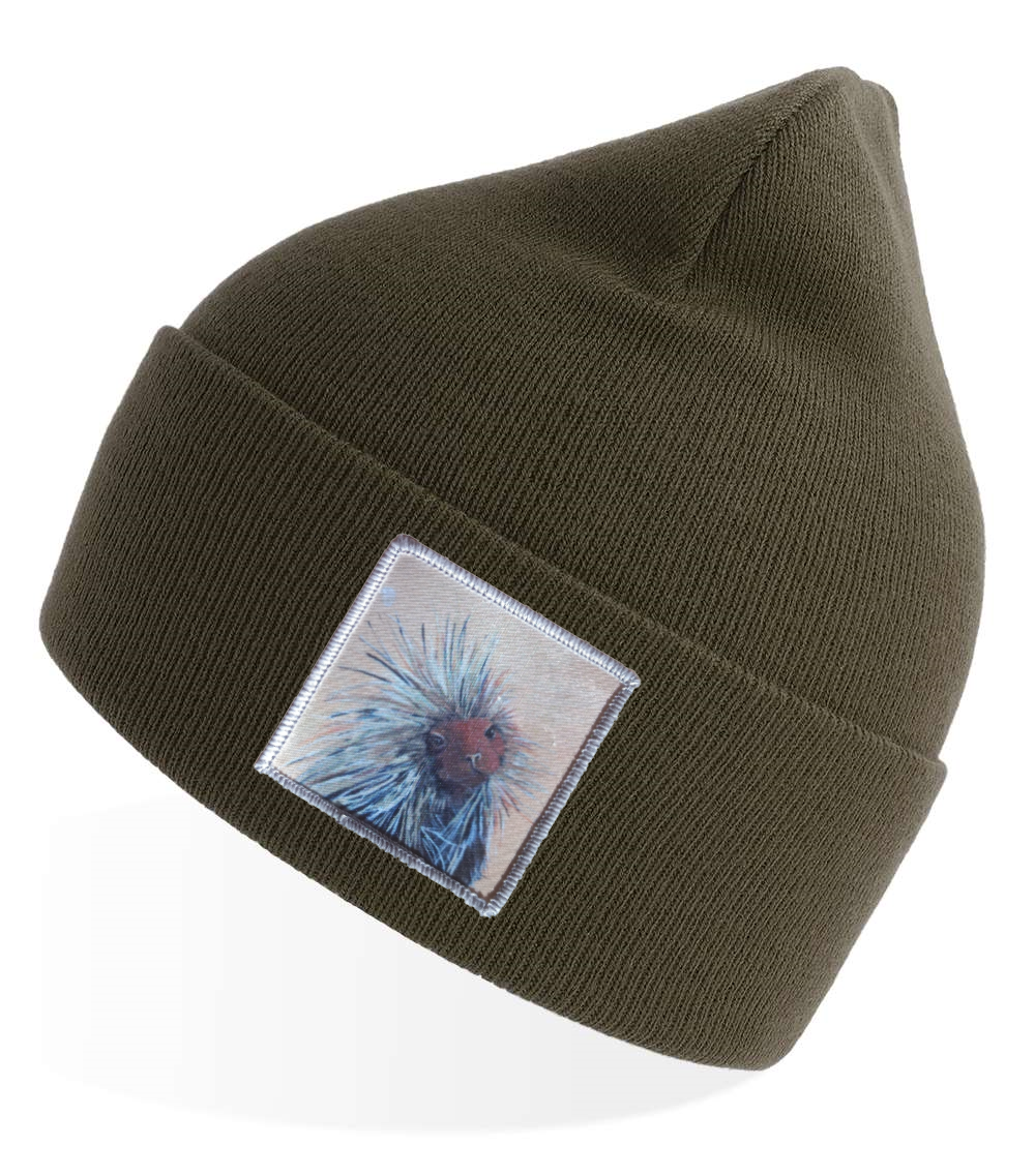 Olive Sustainable Knit Hats Flyn Costello Porcupine  