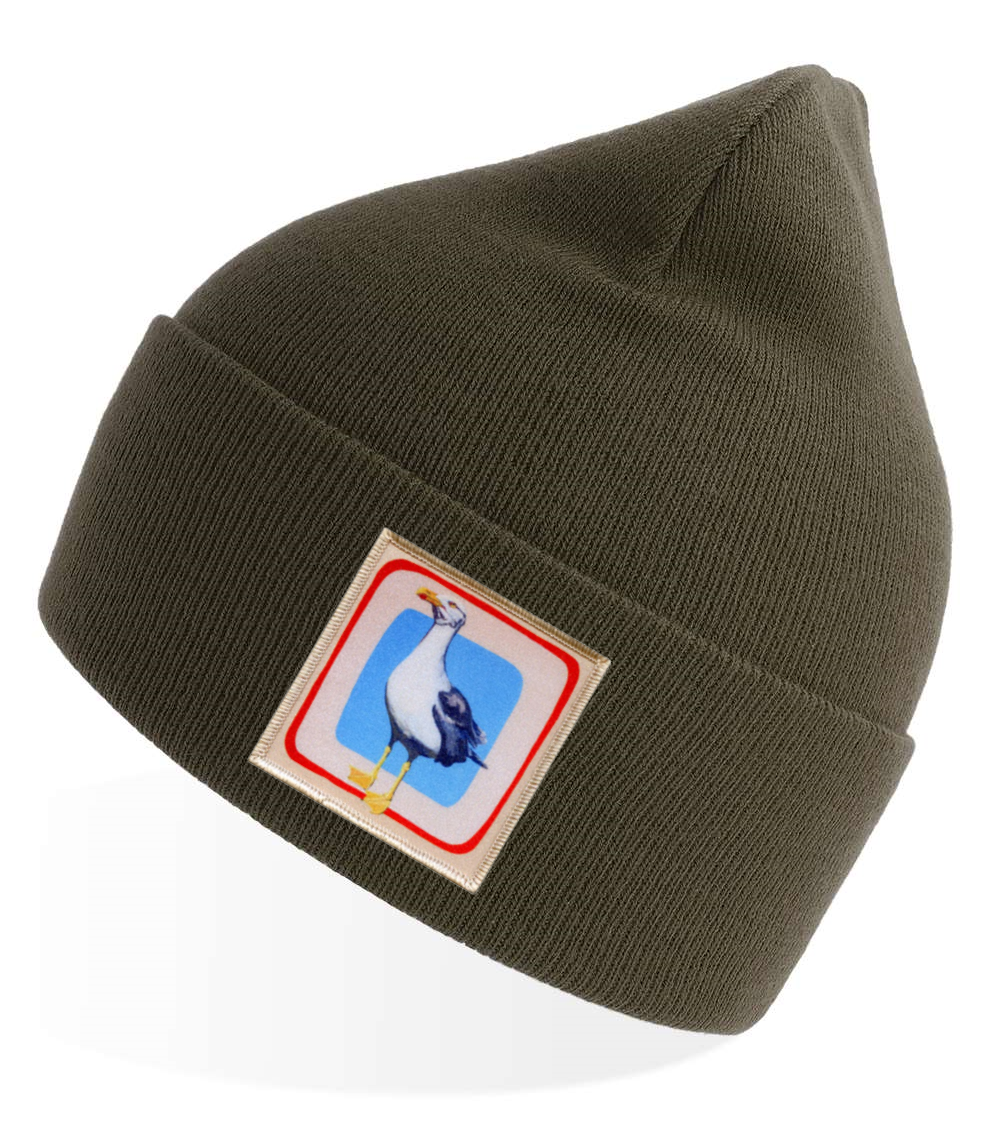 Olive Sustainable Knit Hats Flyn Costello Seagull  