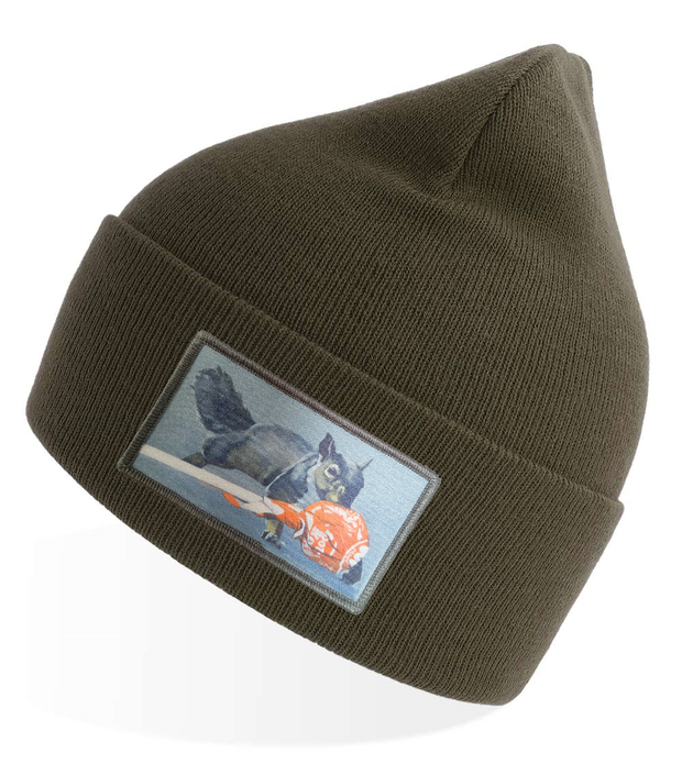 Olive Sustainable Rib Knit Hats Flyn Costello Secret Stash  