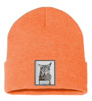 The Usual Suspects: Wolf Beanie Hats Flyn Costello Heathered Orange  