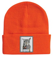 The Usual Suspects: Wolf Beanie Hats Flyn Costello Neon Orange  