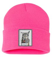 The Usual Suspects: Wolf Beanie Hats Flyn Costello Neon Pink  